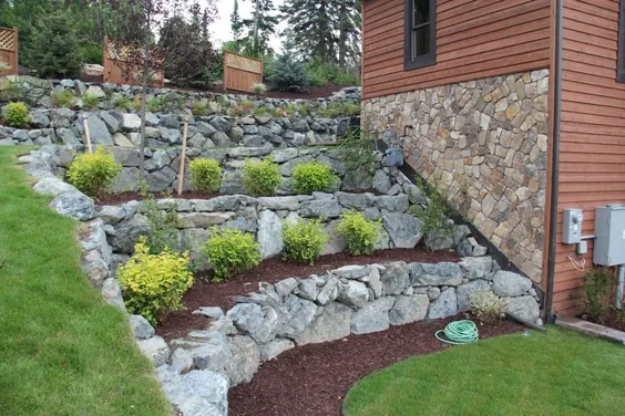 دیوارهای حائل |  ساخت طراحی منظر |  Anchorage AK - Green Acres Landscaping