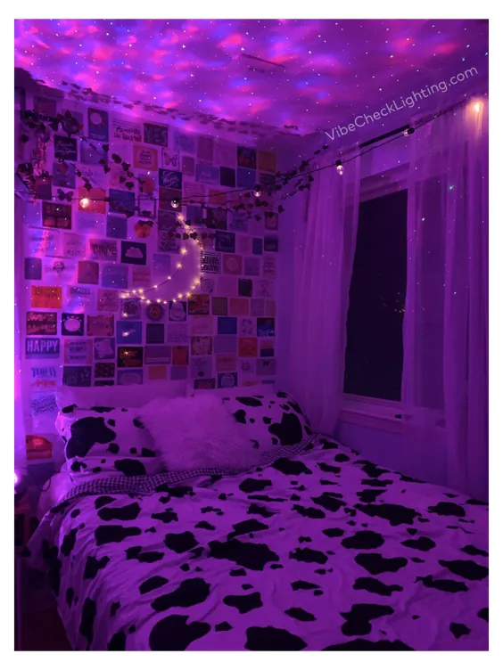 چراغ های LED دختر زیباشناسی اتاق خواب
