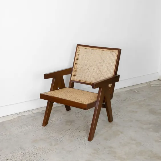 صندلی بازویی گاه به گاه Frank Brown Rattan |  مجموعه مبلمان چوب خیزران