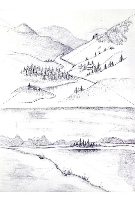 زمین و آب در قلم نقاش