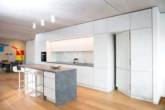 لوکس آپارتمان ادکلن بیلشتاین طراحی داخلی آشپزخانه های مینیمال |  احترام گذاشتن