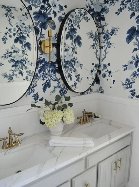 25 حمام کاغذ دیواری که باعث می شود شما بخواهید دوباره تزئین کنید - زندگی بعد از نیمه شب