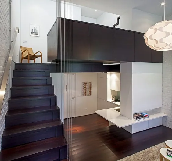 منهتن MicroLoft - تحول بنیادی یک آپارتمان کوچک