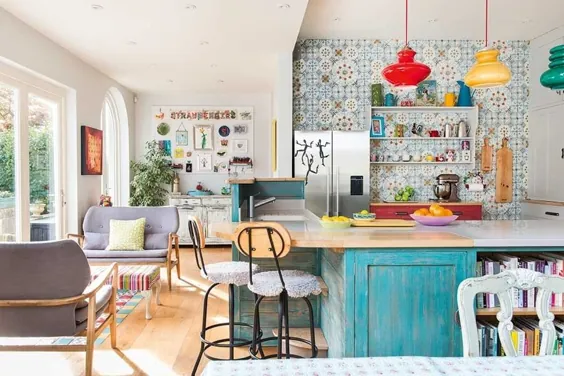 خانه واقعی: فضای داخلی آشپزخانه رنگارنگ و بازسازی کل خانه