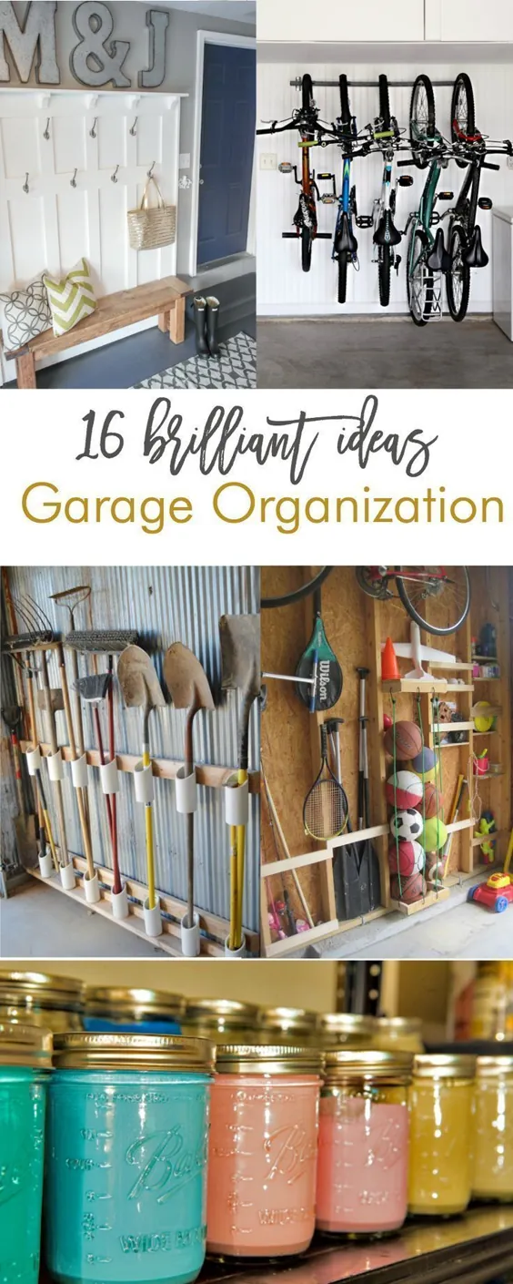 16 ایده درخشان سازمان گاراژ DIY