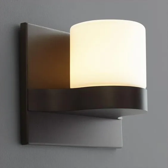 اکسیژن روشنایی 3-538-22 Olio LED Wall Sconce Oiled Bronze Matte Opal