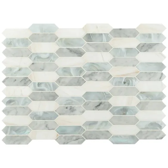 MSI Cienega Springs 10 in. x 13.78 in. x 6 mm Textet Picket Multi-Surface Mesh-Mounted Tile Mosaic (14.4 sq ft./ Case )-SGLSPK-CIESPR6M - The Home Depot