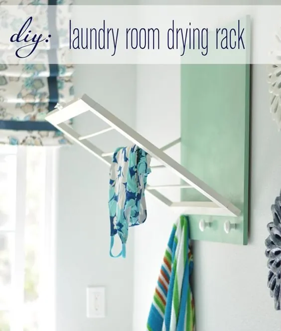 DIY: قفسه خشک کن لباسشویی |  سبک اجاره ای