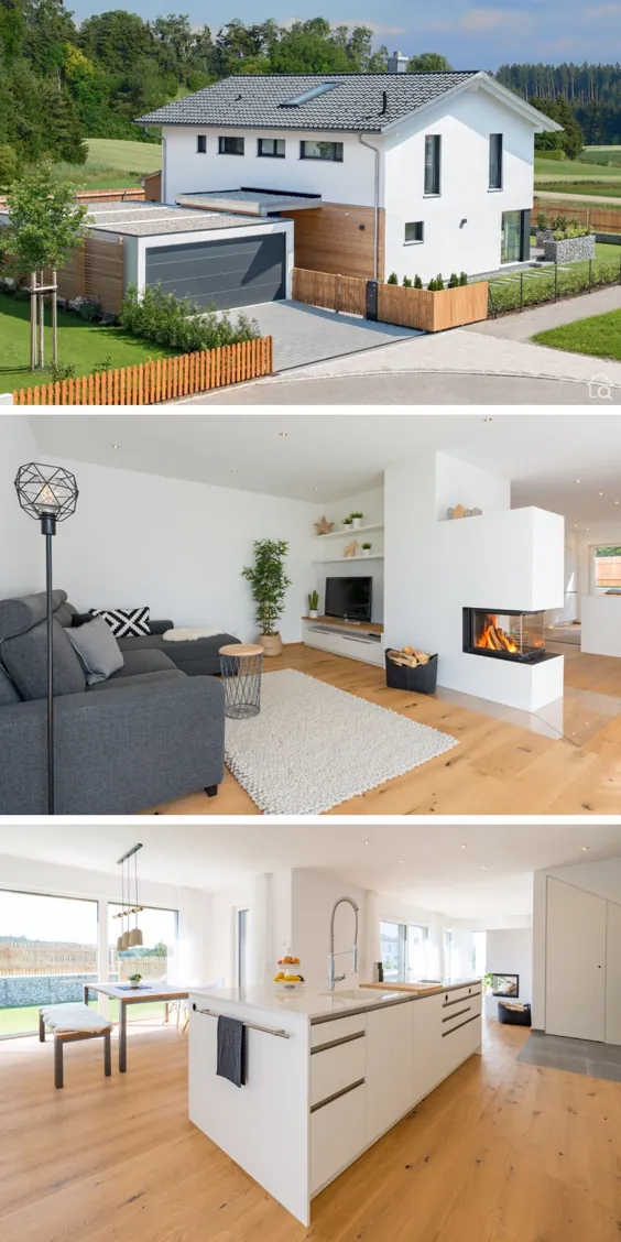 Einfamilienhaus ÖKOHAUS HERB mit Garage - Baufritz |  HausbauDirekt.de