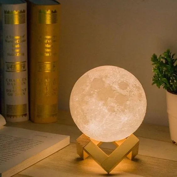 چند لامپ ماه رنگ چراغ ماه نور هدیه چراغ ماه 3D |  اتسی
