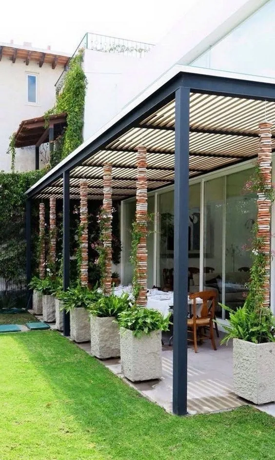 30 elegante Hinterhof-Patio-Ideen auf einem Etat - 2019 - پاسیو دی