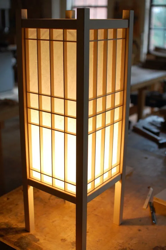 Andon - ساخت یک لامپ سنتی ژاپنی - کارگاه مبلمان فیلادلفیا