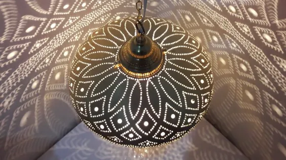 چراغ آویز سقفی مدرن مراکشی ، چراغ ثابت نور مراکشی ، چراغ سقفی ، چراغ سقفی ، سقف سایه لامپ ، نورپردازی مراکشی