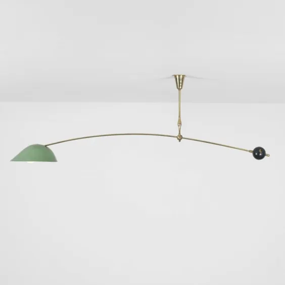 1954_ لامپ سقفی ضد تعادل طراحی شده توسط ANGELO LELLI ، ساخت Arredoluce
