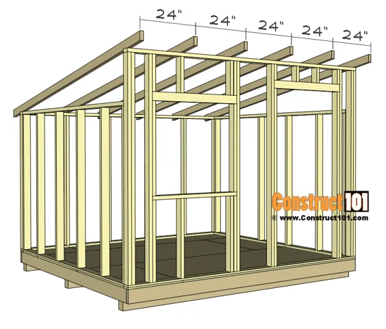 10x10 Lean To Shed Plans - ساخت 101