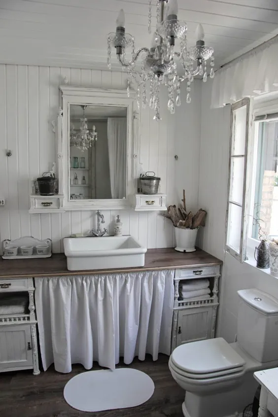 28 Wege، deinem Badezimmer eine schäbige schicke Stimmung zu geben - Neu Haus Designs - My BLog