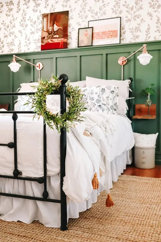 اتاق خواب دنج به سبک کلبه - فضای داخلی برگ کمانچه