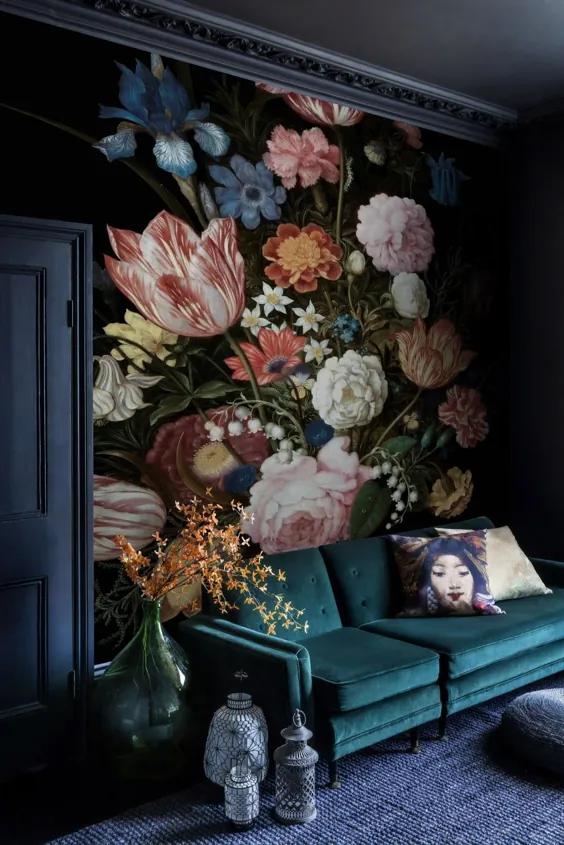 نقاشی دیواری زیبا و زیبا هلندی Floral Bouqet