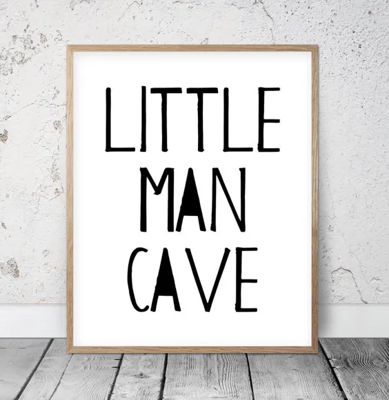 Little Man Cave Big Bro Lil Bro Boys Rule Boys Room Wall | اتسی