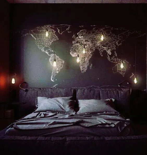 50 ایده برتر برای طراحی اتاق خواب سیاه - دیوارهای داخلی تیره