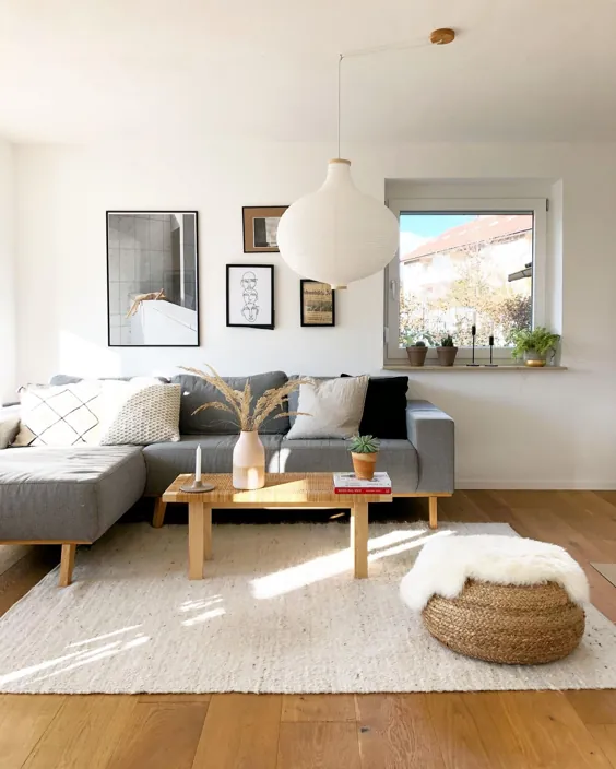#wohnzimmer #couch #sofa # hängelampe #lampe #poster ...