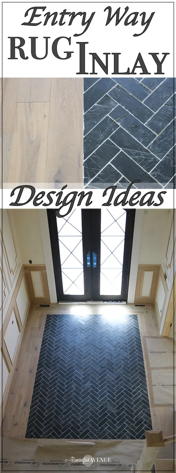 Slate Herringbone Entry Way - طراحی بی انتها و بادوام - خیابان رمینگتون