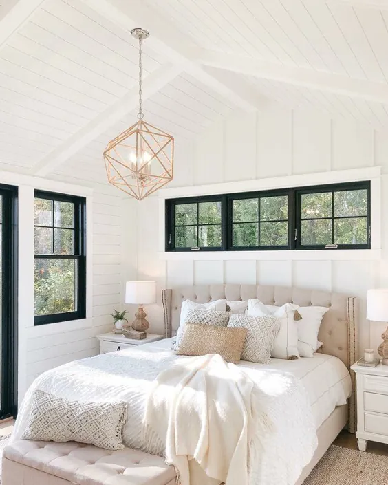 عکس طراحی اتاق خواب خانه مزرعه توسط #WayfairAtHome