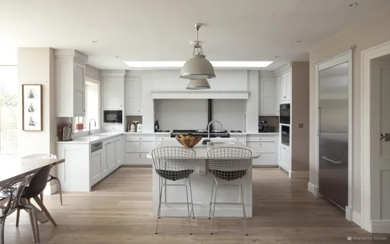 آشپزخانه های سبک همپتون در ایرلند با طراحی نیوکاسل