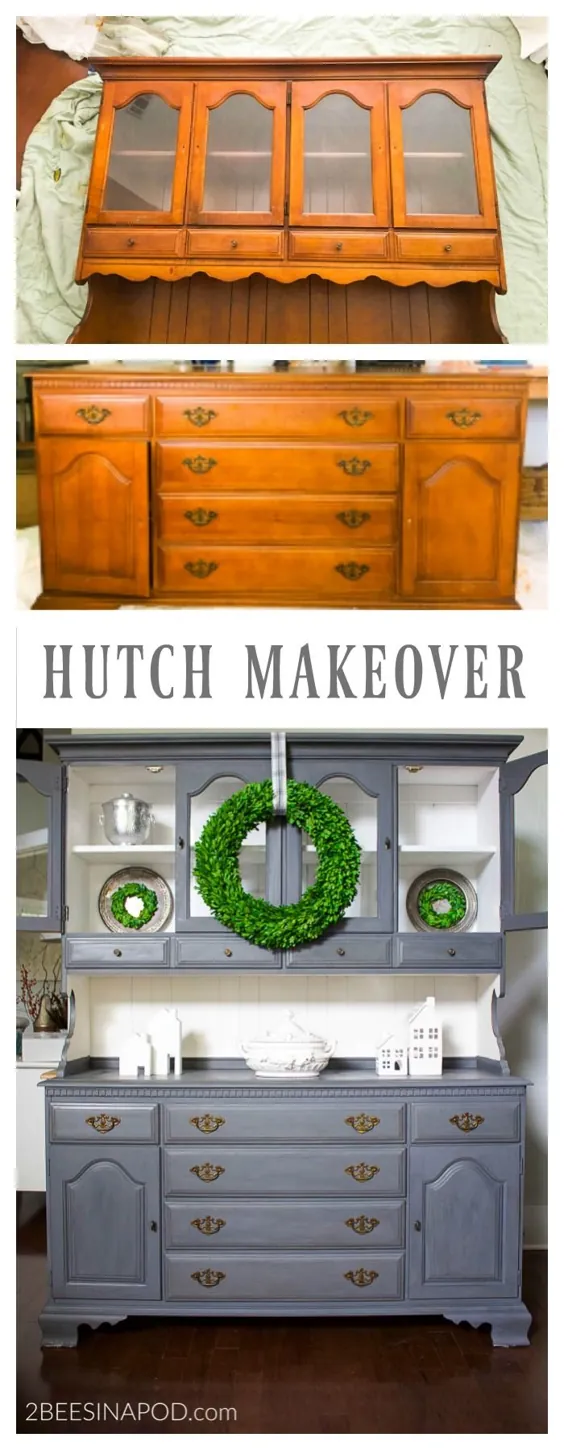 Makeover Hutch نقاشی خاکستری که باعث گریه من شد - 2 زنبور عسل در یک غلاف