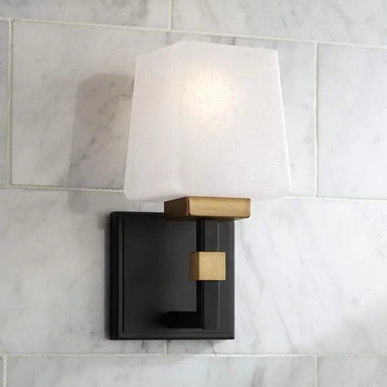 Possini Euro Beauregard 10 "High Black and Gold Wall Sconce - # 87Y22 | Lamps Plus