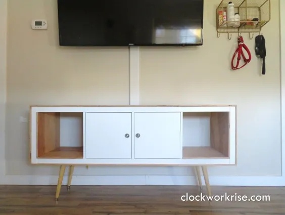 Exposed-Edge Plywood IKEA Hack Media Console با زیر 200 دلار - ClockworkRise
