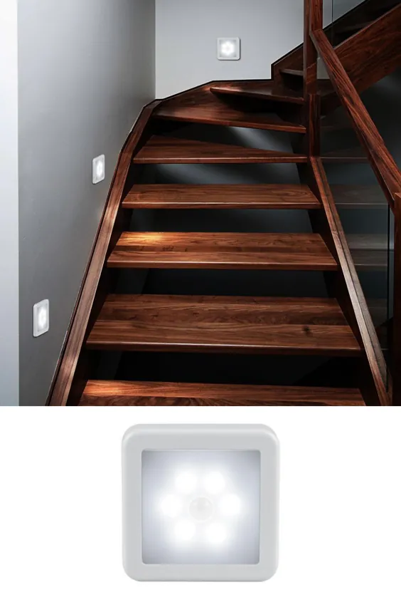 حرکت راهرو داخلی که دارای چراغ های شبانه است و برای روشنایی منحصر به فرد خانه شما مناسب است