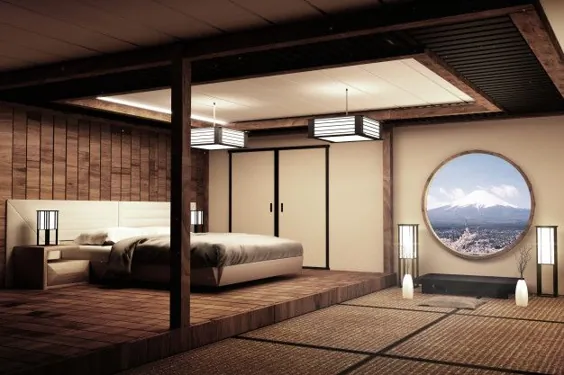 اتاق خواب سنتی به سبک ژاپنی