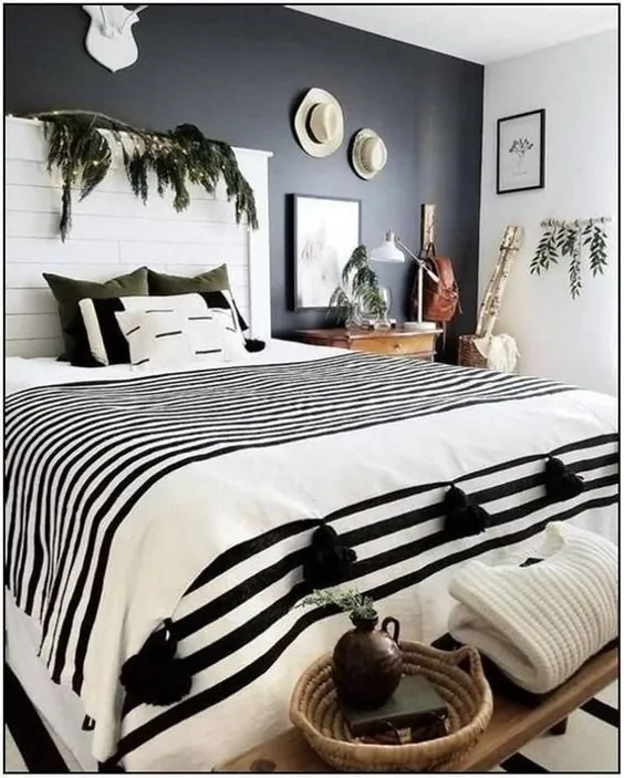 پتو دنج - weiÃŸ / schwarz Decke - marokkanischewerfen sÃ1⁄4ÃŸe weiche moderne Decke - Decke Hochzeitsgeschenke - Pom Pom Decke mit Quasten