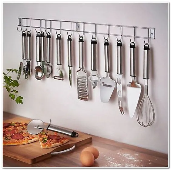 ظروف آشپزی 13pc مجموعه ابزار آشپزخانه فولاد ضد زنگ با آویز میله 8438568901408 eBay