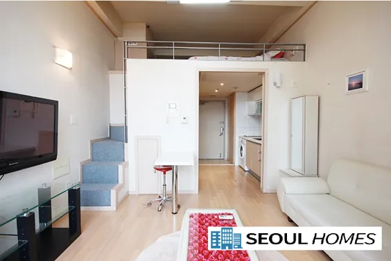 استودیوی کاملاً مبله به سبک # Loft در #Gangnam - Seoul Homes
