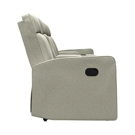 مبل Prolounger 4-Seat Reclining 114 in. گسترده با کنسول های 2 ذخیره سازی در Tan Chenille-RCL93-BRM82-4SC - انبار خانه