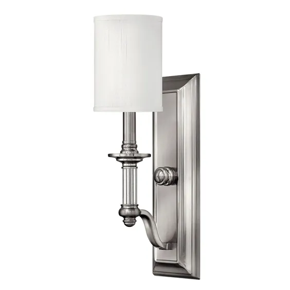 Hinkley Sussex Brushed Nickel One Light Wall Sconce 4790bn |  بلاکور