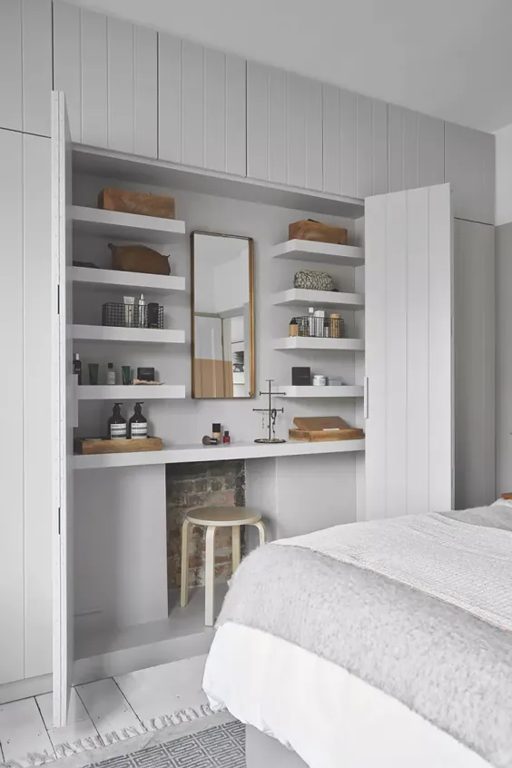 ایده های کوچک ذخیره سازی اتاق خواب - 14 ایده برای صرفه جویی در فضا برای پاک کردن نامرتب اتاق خواب