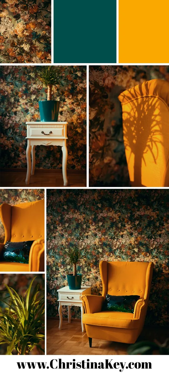 کاغذ دیواری گل در اتاق نشیمن - نکات خلاقانه عکاسی و هک عکس