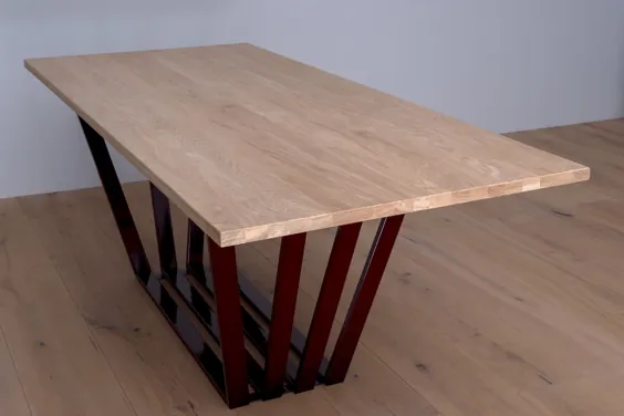 میز چوبی میز صنعتی شیکاگو |  اتسی