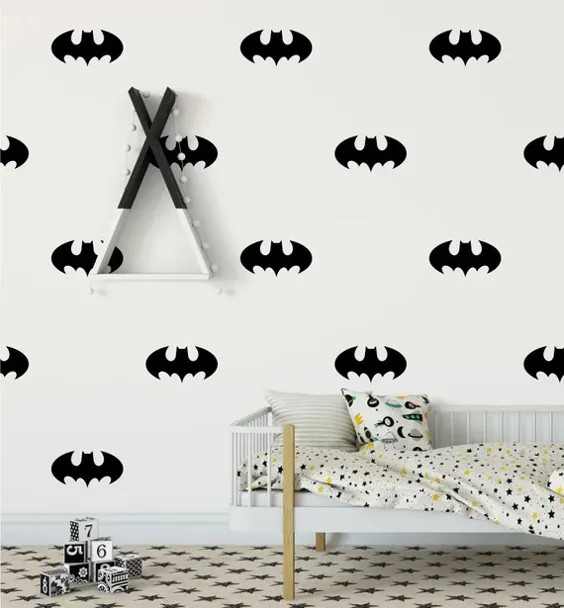 مجموعه ای از تابلوهای تزئینی دیواری Batman Superhero برچسب های الگوی دیواری تابلوهای تزئینی شکلاتی - چند رنگ ، اندازه و تعداد موجود