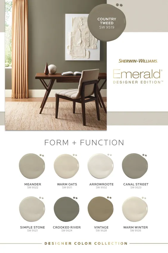 Emerald® Designer Edition TM: فرم + پالت رنگ عملکرد از Sherwin-Williams