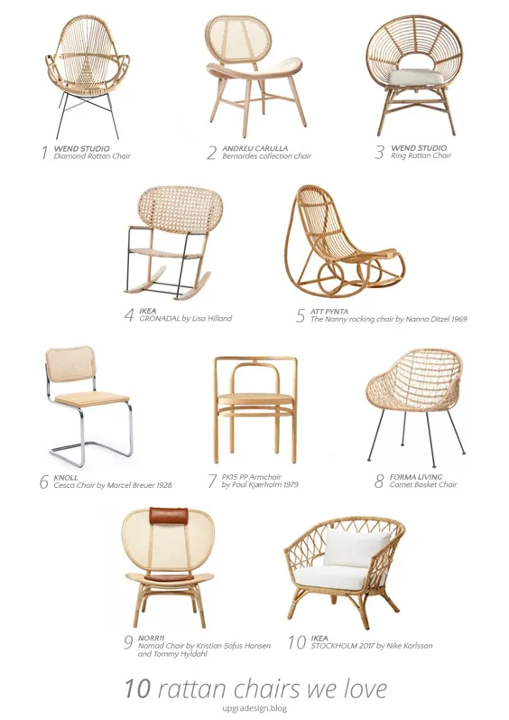 صندلی های چوب خیزران که ما آنها را دوست داریم