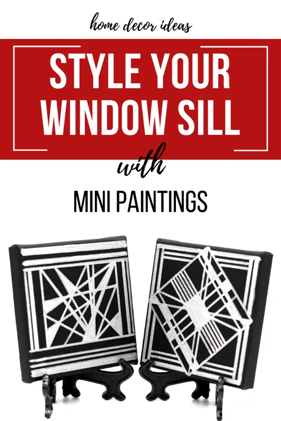 آستانه پنجره خود را با نقاشی های کوچک سبک کنید