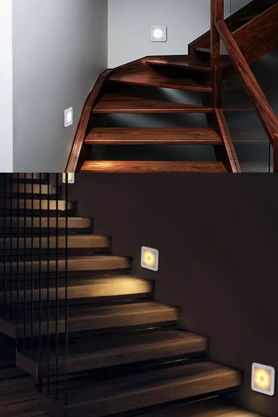 راهرو داخلی Luxury Lighting Motion Sensing تشخیص چراغ ها چراغ های شب پله ها راهروها