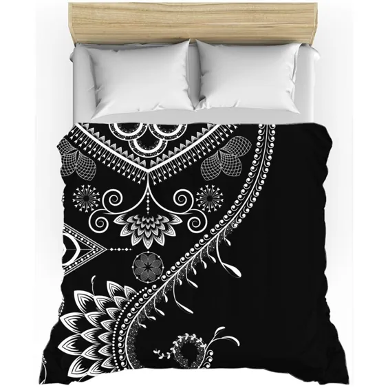 Boho Floral Ornate از my15bohemianart Collection Duvet Cover