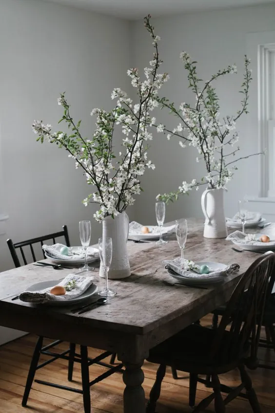 گردهمایی ها |  یک میز و میز ناهار ساده عید پاک - چیزی روزانه