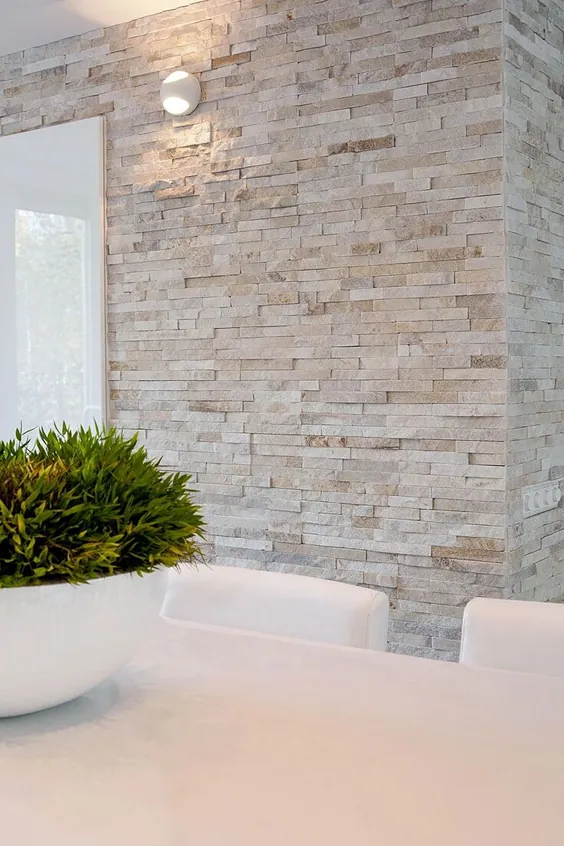 50+ استفاده هوشمندانه از دیوارهای آجری و سنگی آشکار |  هنر و خانه