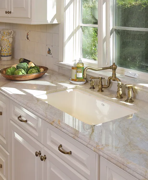 تور طراحی: یک آشپزخانه سفید با ظاهری نرم و کاملاً زیبا - طراحی شده